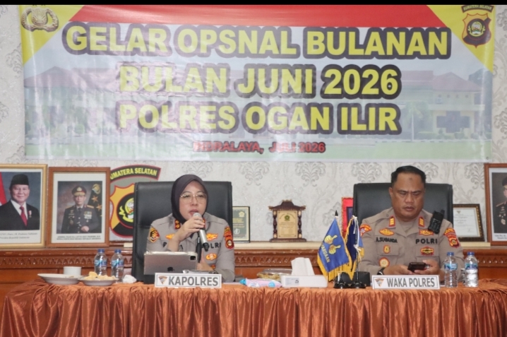Kapolres Ogan Ilir Pimpin Gelar Operasional, Tekankan Penyelesaian Perkara Pidana dan Pencegahan Karhutla