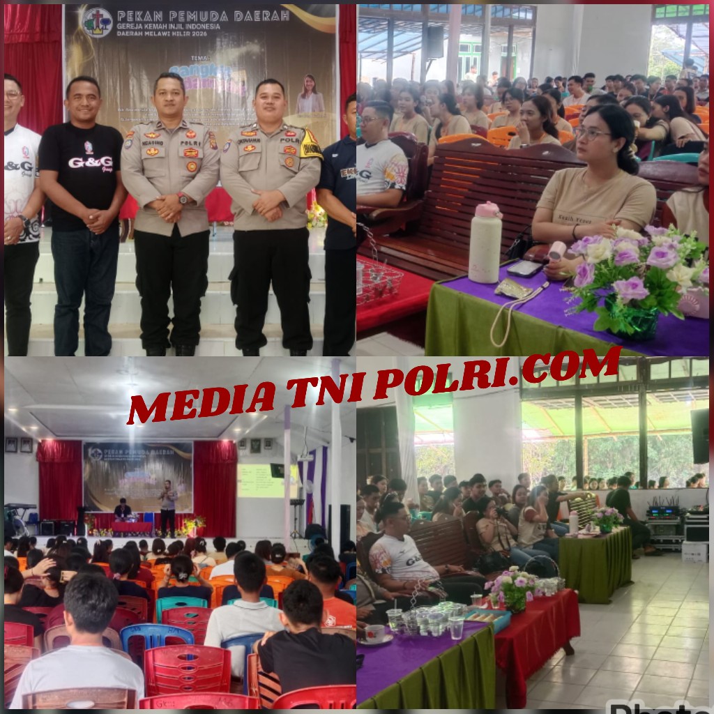 Aipda Ngadino Jadi Narasumber Penyuluhan Bahaya Bullying pada Pekan Pemuda GKII Melawi Hilir