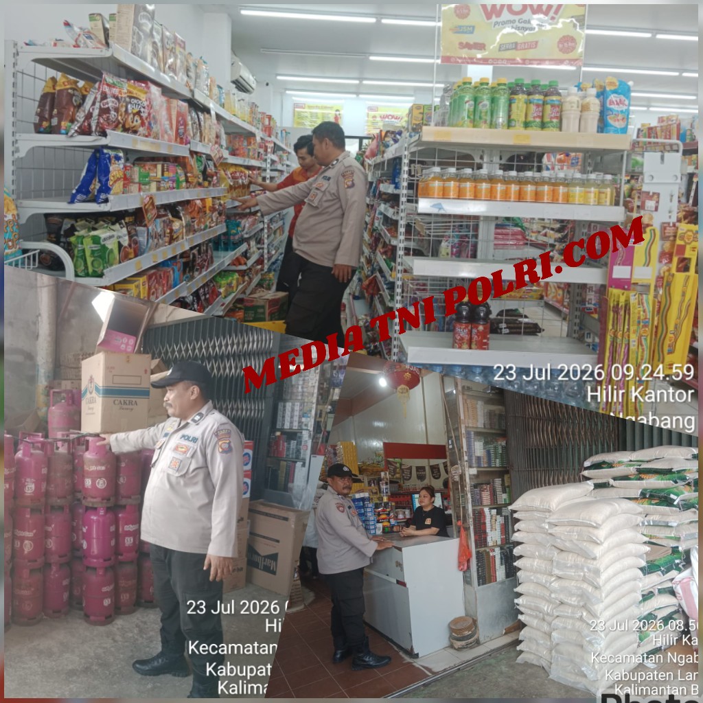 Harga Relatif Stabil, Polsek Ngabang Intensifkan Monitoring Bahan Pokok di Wilayah Hukumnya