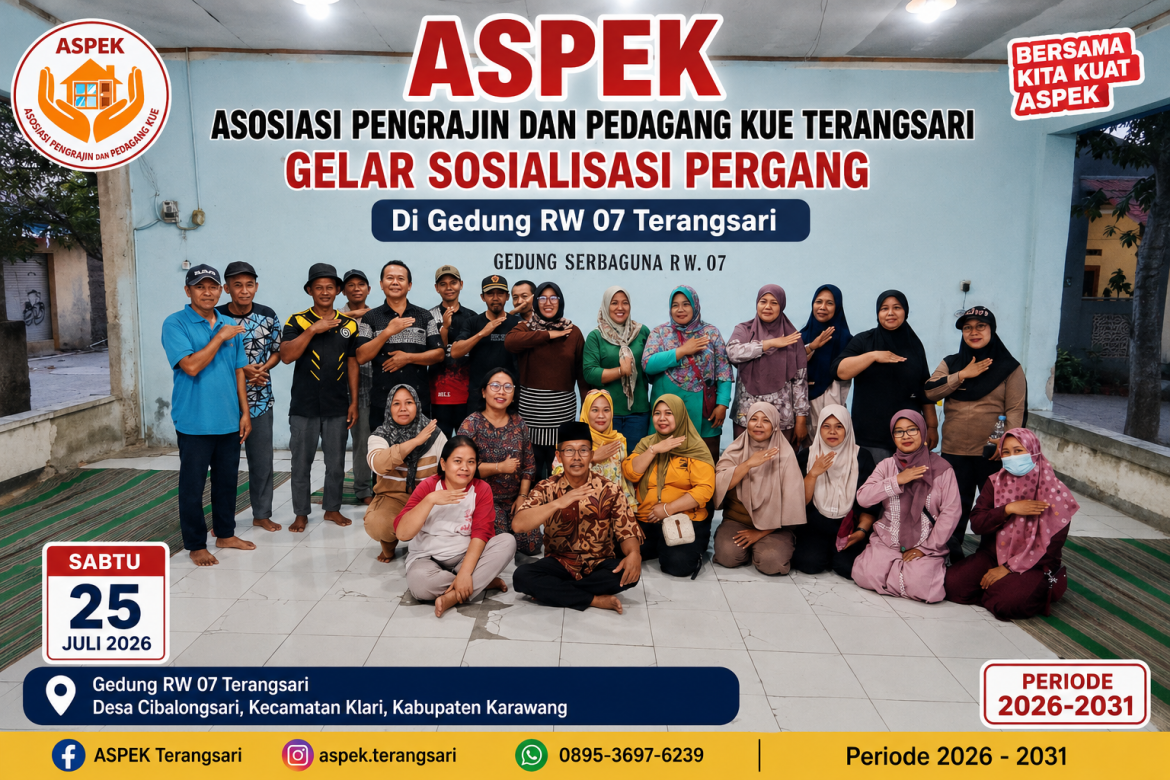 ASPEK Gelar Sosialisasi PerRT untuk Perkuat Kebersamaan dan Pengembangan UMKM