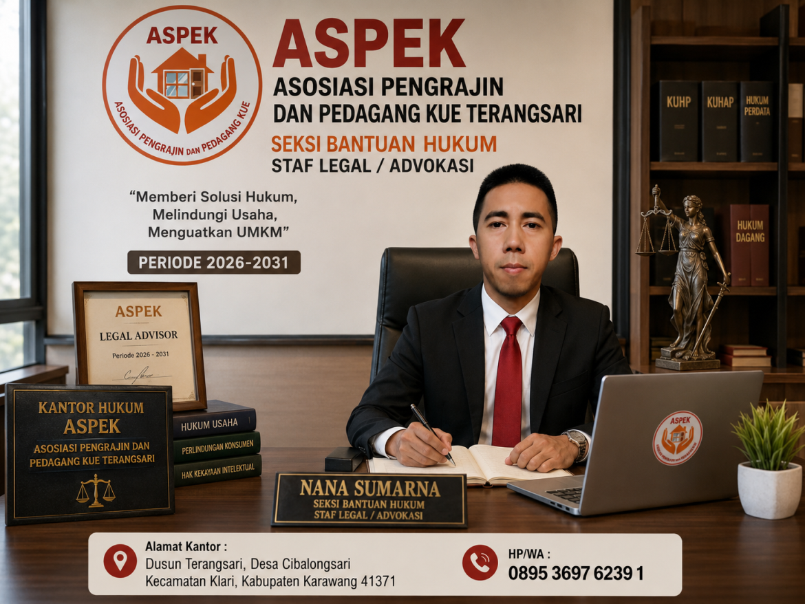Nana Sumarna Siap Perkuat Perlindungan Hukum UMKM sebagai Seksi Bantuan Hukum ASPEK Periode 2026–2031