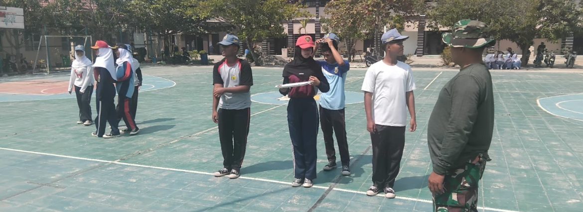 Koramil 1603/Lohbener Laksanakan Pelatihan Paskibraka Tingkat Kecamatan Lohbener