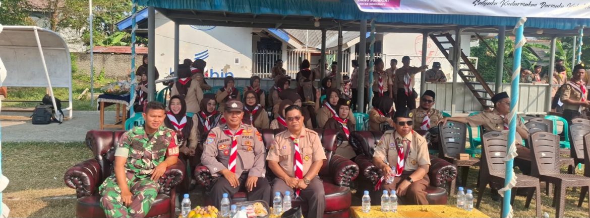 Koramil 1601 Indramayu Hadiri Upacara Hari Pramuka ke-65 Tingkat Kecamatan “Mantapkan Langkah Organisasi Mendukung Swasembada Pangan Menuju Indonesia Emas 2045”