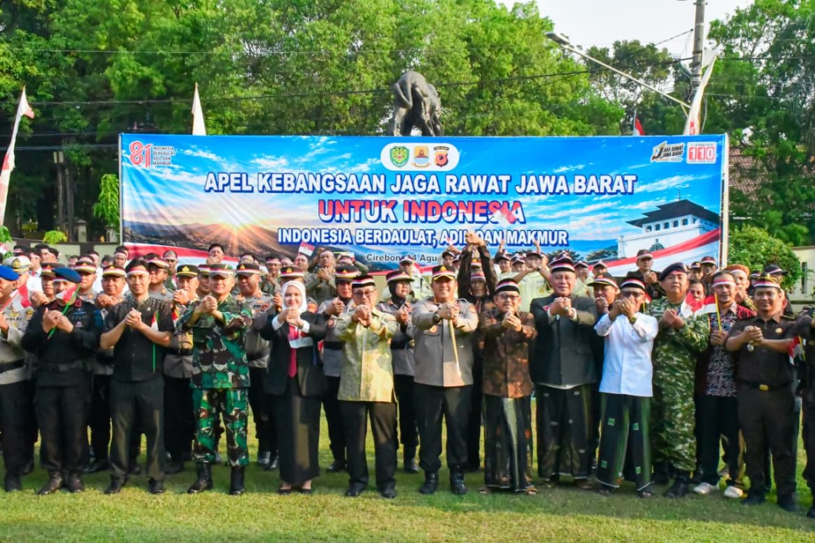 Apel Kebangsaan Jaga Rawat Jawa Barat, Kapolresta Cirebon Ajak Seluruh Elemen Bersatu Jaga dan Rawat Kabupaten Cirebon