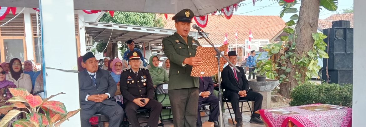 Koramil 1605 Sukagumiwang Laksanakan Upacara HUT RI ke-81 Tingkat Kecamatan Kertasemaya