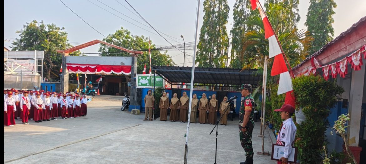 Koramil 1601 Indramayu Hadir di SDN 2 Tegalurung, Tekankan Disiplin dan Anti-Bullying