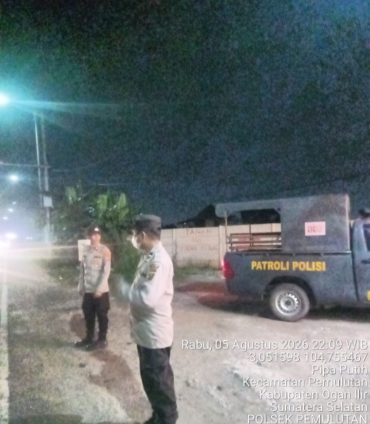 POLSEK PEMULUTAN GELAR KRYD, ANTISIPASI GANGGUAN KAMTIBMAS DAN TINDAK KEJAHATAN 3C