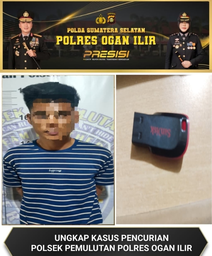 Unit Reskrim Polsek Pemulutan Ungkap Kasus Pencurian Warung di Ibul Besar I, Satu Pelaku Diamankan