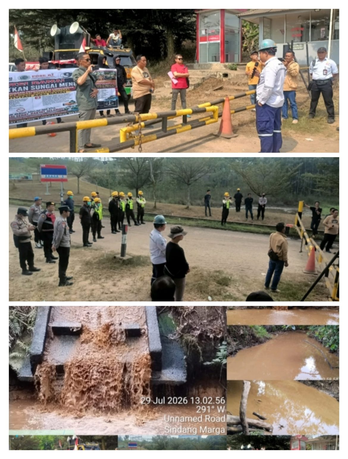Didemo Masyarakat, PT Dssp Power Sumsel Akui Buang Endapan Lumpur ke Sungai Mendis, Barikade 98 dan POSE RI Desak DLH Muba Turun Tangan