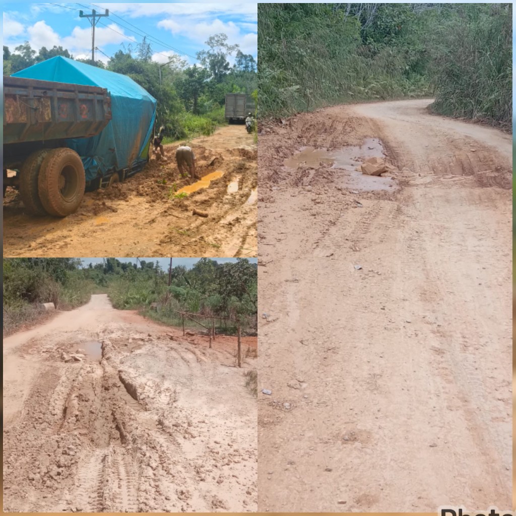 Warga Desa Kerangas Dambakan jalan Layak untuk bangkitkan ekonomi.