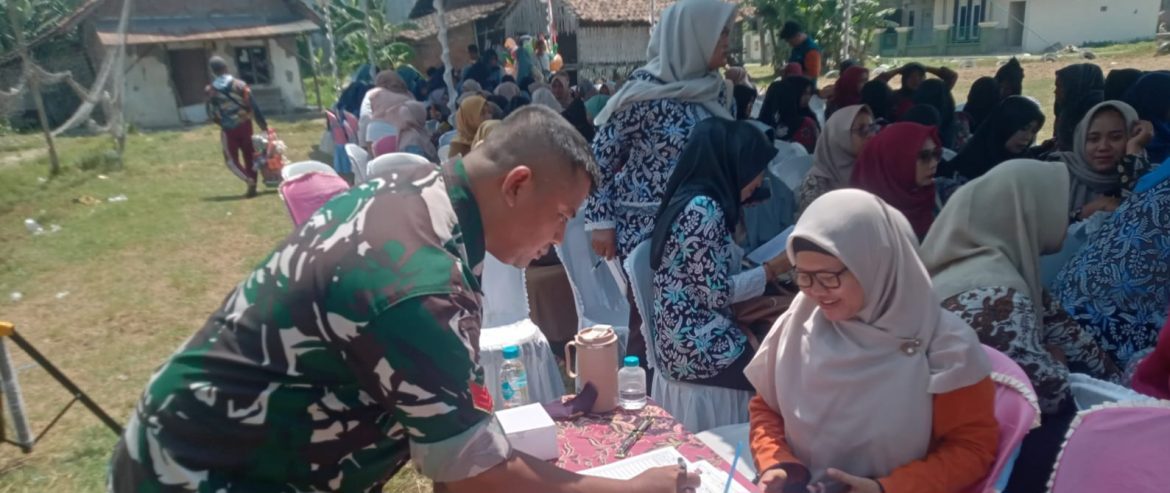 Koramil 1601/Indramayu Monitoring Penggerakan Posyandu Aktif dalam Penguatan Pengelolaan Posyandu Siklus Hidup
