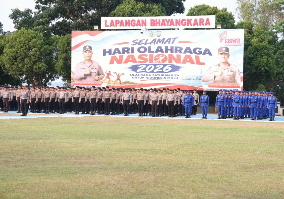 POLDA KEPRI PERINGATI HAORNAS KE-43, DORONG PERSONEL BUDAYAKAN HIDUP AKTIF DAN BUGAR