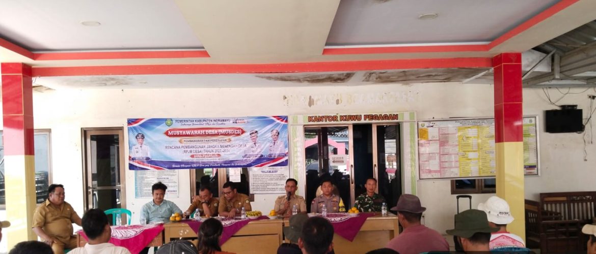 Koramil 1611/Losarang Hadiri Musdes RKPD TA 2027 Desa Pegagan, Bahas Skala Prioritas Pembangunan