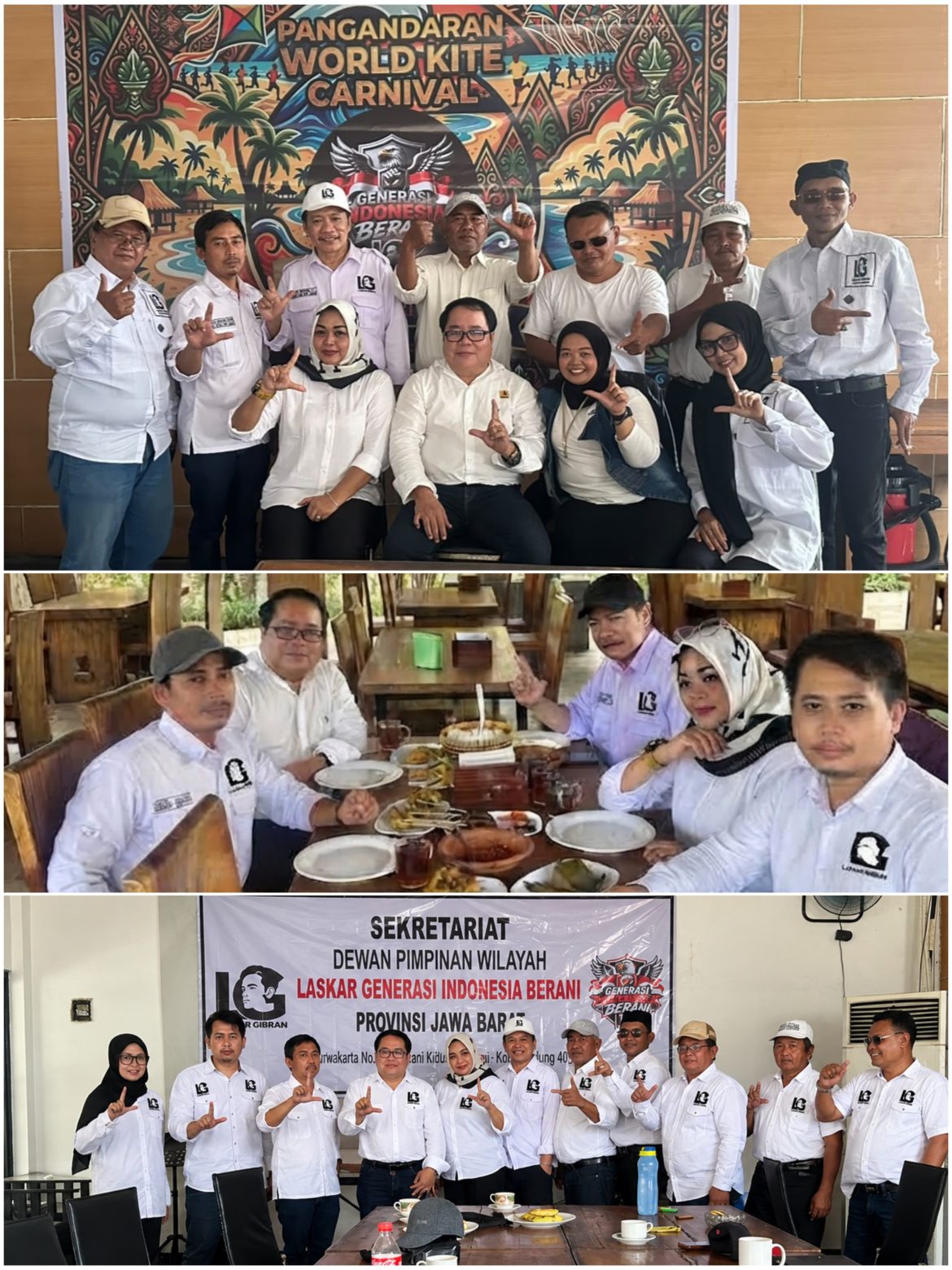 LASKAR GENERASI INDONESIA BERANI (LASKAR GIBRAN) JAWA BARAT PERKUAT KONSOLIDASI ORGANISASI