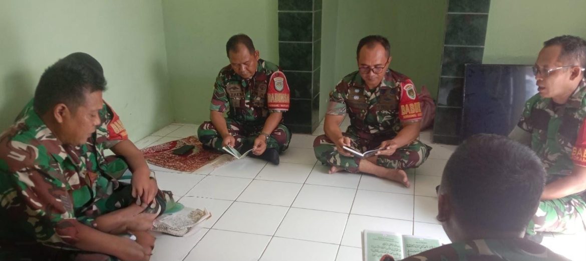 Jelang HUT TNI ke-81, Anggota Koramil 1601/Indramayu Gelar Doa Bersama
