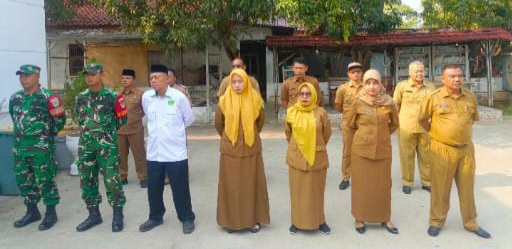 Koramil 1601 Indramayu Laksanakan Apel Peningkatan Kinerja dan Disiplin ASN Digelar di Kecamatan Balongan
