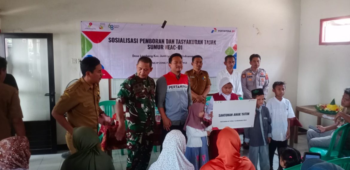 Babinsa Koramil 1609 Juntinyuat Hadiri Sosialisasi dan Tasyakuran Tajak Sumur NEAC-01