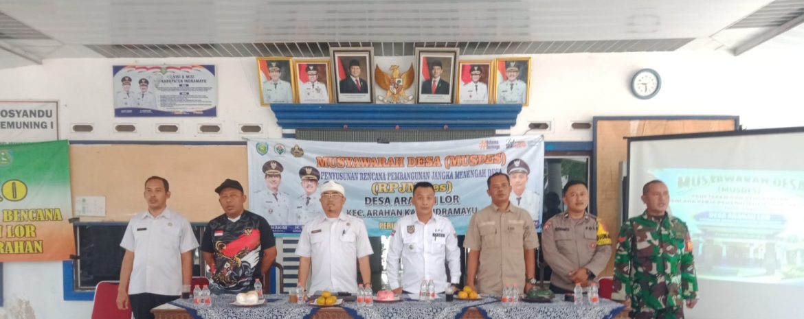 Anggota Koramil 1603 Lohbener Hadiri Musrenbangdes Arahan Lor, Bahas Prioritas Pembangunan 2027
