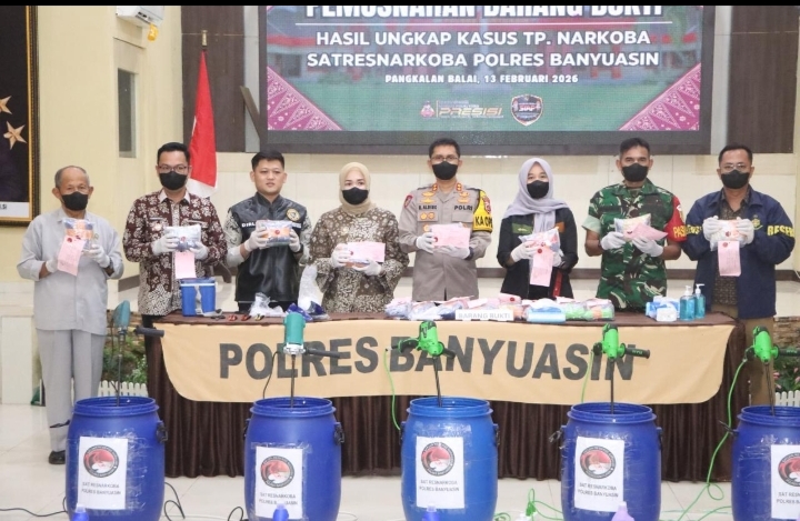 Gerak Cepat Kasat Narkoba Polres Banyuasin, 84 Kasus Narkotika Diungkap dan 103 Tersangka Diciduk !