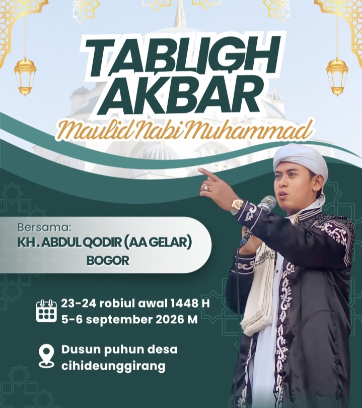 Tabligh Akbar Peringati Maulid Nabi Muhammad SAW, Warga Cihideunggirang Gelar Pawai Obor.
