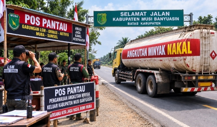 Gabungan LSM Ormas Aktivis Bakal Dirikan Pos Pantau di Sejumlah Titik, Awasi Angkutan Nakal Bawa Minyak Keluar Muba