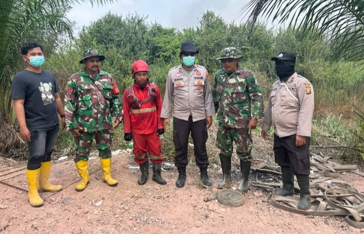 Polsek Pemulutan Bersama 3 Pilar Gencarkan Patroli dan Himbauan Cegah Karhutla