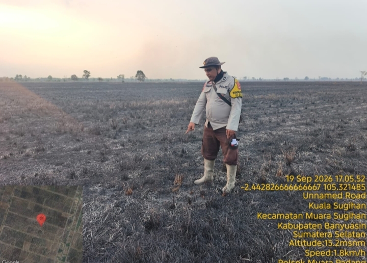 Ground Check Hotspot di Timbul Jaya, Polisi Temukan Lahan Terbakar Sekitar 1 Hektare