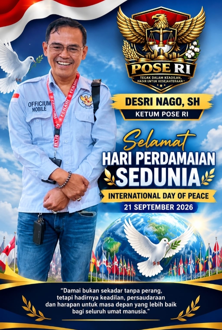 DESRI NAGO: DAMAI SEJATI HADIR BERSAMA KEADILAN!