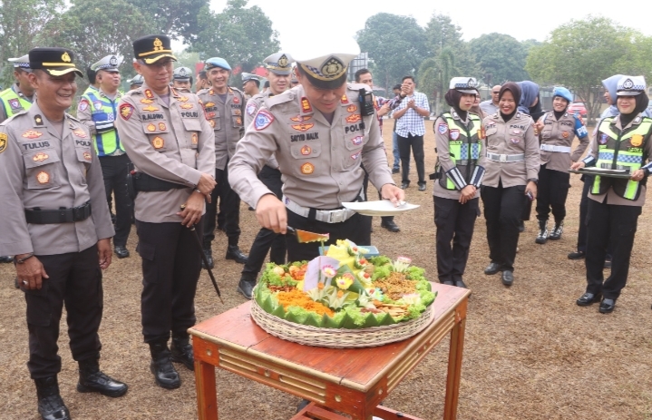 Apel Gabungan HUT Lalu Lintas Bhayangkara ke-71, Polres Banyuasin Tekankan Integritas dan Pelayanan Humanis