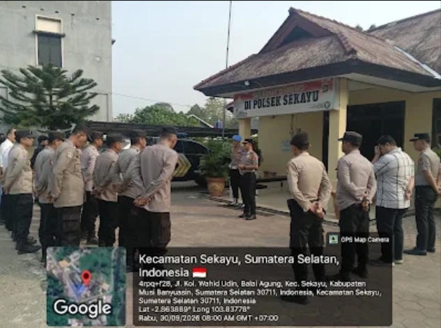 Kapolsek Sekayu AKP Dedy Kurniawan Pimpin Apel Pagi, Disiplin Personel Jadi Perhatian