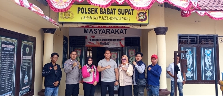 Polsek Babat Supat Perkuat Penegakan Hukum di Wilayahnya,IPDA Fran Jumadi SH Temui Awak Media