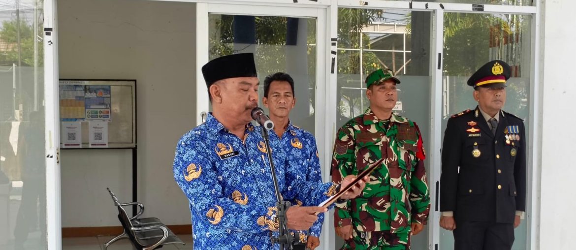 Koramil 1601 Indramayu Ikuti Upacara Hari Kesaktian Pancasila Tingkat Kecamatan Balongan