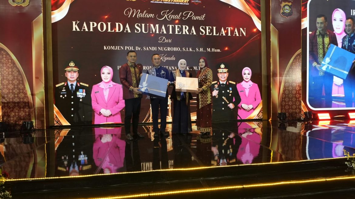 Malam Kenal Pamit Kapolda Sumsel: Komjen Pol Sandi Pamit Haru, Irjen Pol Rony Samtana Ajak Bersama Jaga Sumsel .