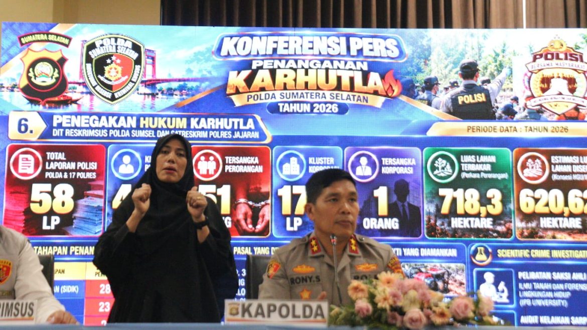 Kapolda Sumsel Tegaskan Penanganan Karhutla Korporasi Harus Profesional dan Berbasis Alat Bukti