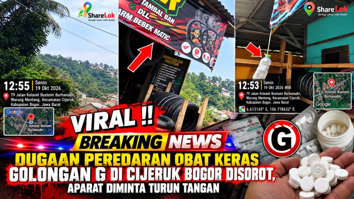 *Dugaan Peredaran Obat Keras Golongan G di Cijeruk Bogor Disorot, Aparat Diminta Turun Tangan*