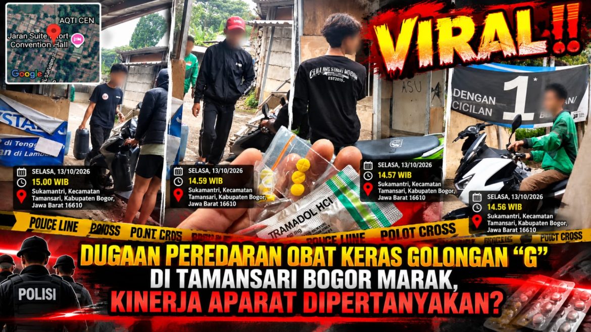 Dugaan Peredaran Obat Keras Golongan “G” di Sukamantri Tamansari Bogor Disorot, Nama Rizal Disebut dalam Informasi Investigasi