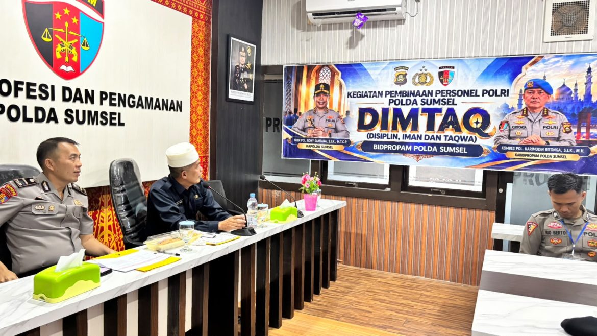 Polda Sumsel Gelar Binlih Profesi  Wujudkan Polri yang lebih Disiplin dan Berintegritas