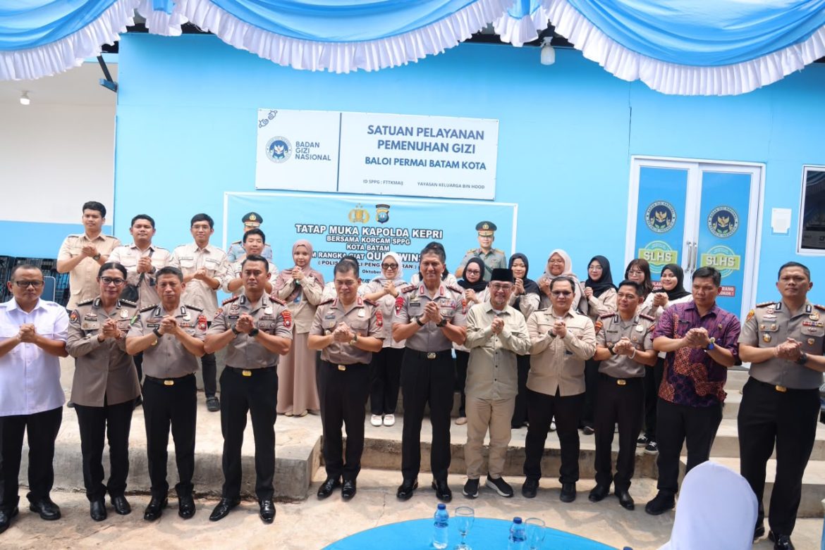KAPOLDA KEPRI DAN 12 KORWIL SPPG BATAM PERKUAT PENGAWASAN MBG, UTAMAKAN TENAGA KERJA LOKAL