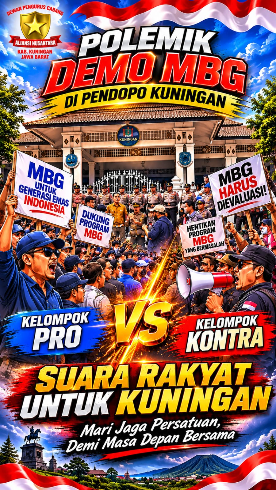 # PERNYATAAN SIKAP ALIANSI NUSANTARA  ## Menyikapi Polemik MBG di Kabupaten Kuningan, Jawa Barat