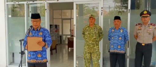 Koramil 1601/Indramayu Hadiri Upacara Hari Sumpah Pemuda ke-98 Tingkat Kecamatan Balongan