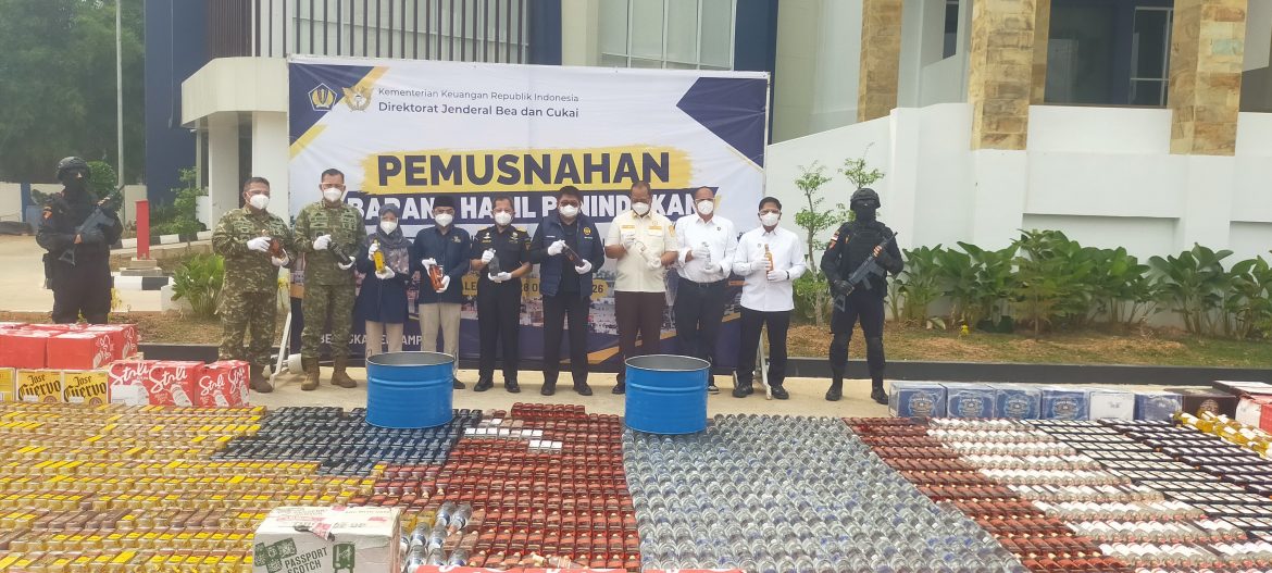 Bea Cukai Sumbagtim Musnahkan 22,4 Juta Batang Rokok Ilegal, Potensi Kerugian Negara Rp20,56 Miliar