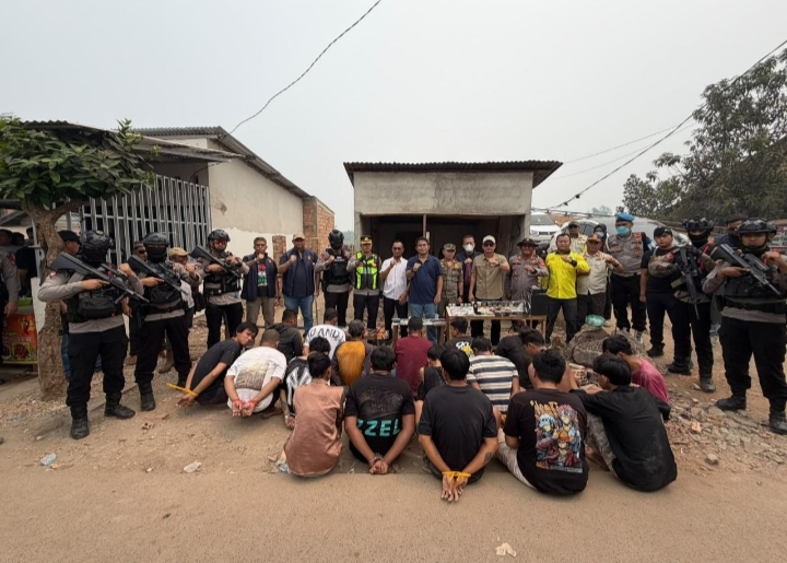 Untuk Kedua Kalinya dalam Sepekan, Polda Sumsel dan Polres Banyuasin Kembali Gelar Penggerebekan Narkoba