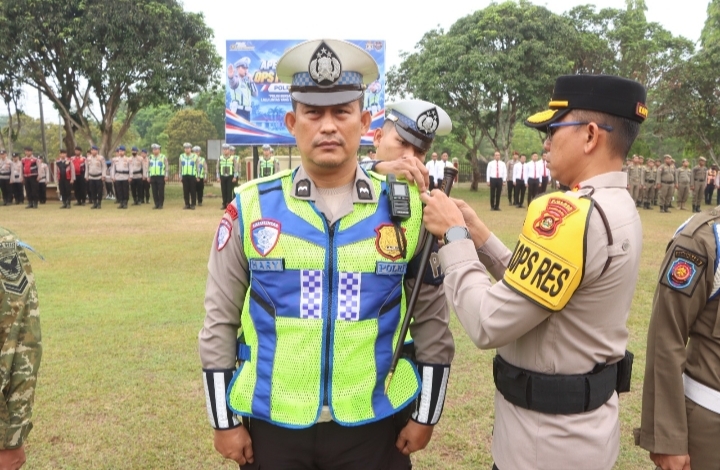 Polres Banyuasin Gelar Apel Pasukan Operasi Patuh Musi 2026