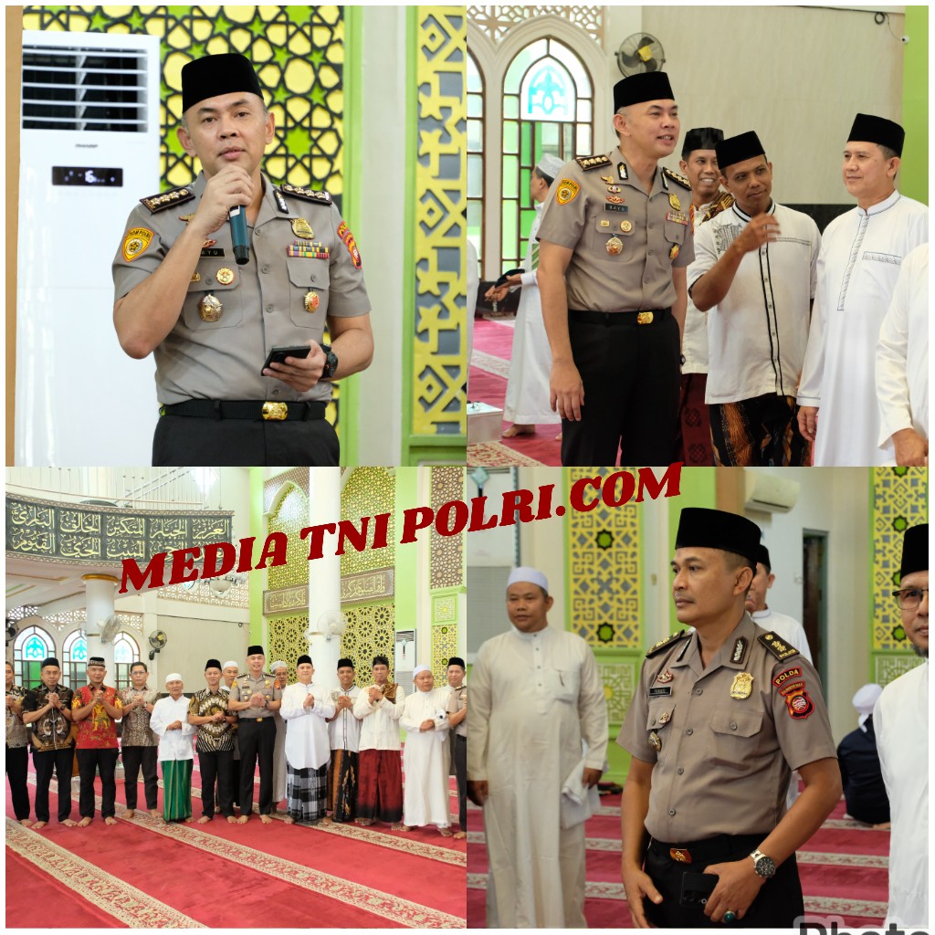 Jumat Keliling di Masjid At Taqwa , Polda Kalbar Ajak Masyarakat Cegah Hoaks dan Jaga Persatuan